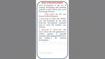 What is Web Development @ensolutions5210  #coding #class #developer #jscript #DOM #dom