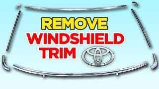 How to: Remove Chrome Windshield Trim on Toyota Pickup/Hilux