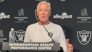 "WE'RE GONNA WIN A BUNCH OF GAMES." PETE CARROLL MAKES VOW AHEAD OF RAIDERS TRAINING CAMP