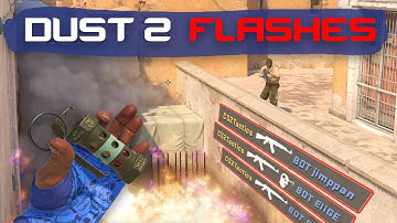 CS2 Dust 2 - EASY Flashes EVERYONE Should Know!