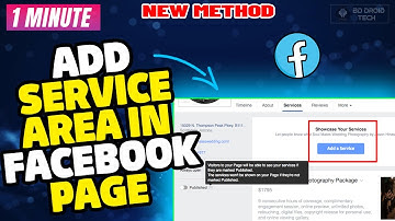How to add Service Area in Facebook page on laptop/pc 2024