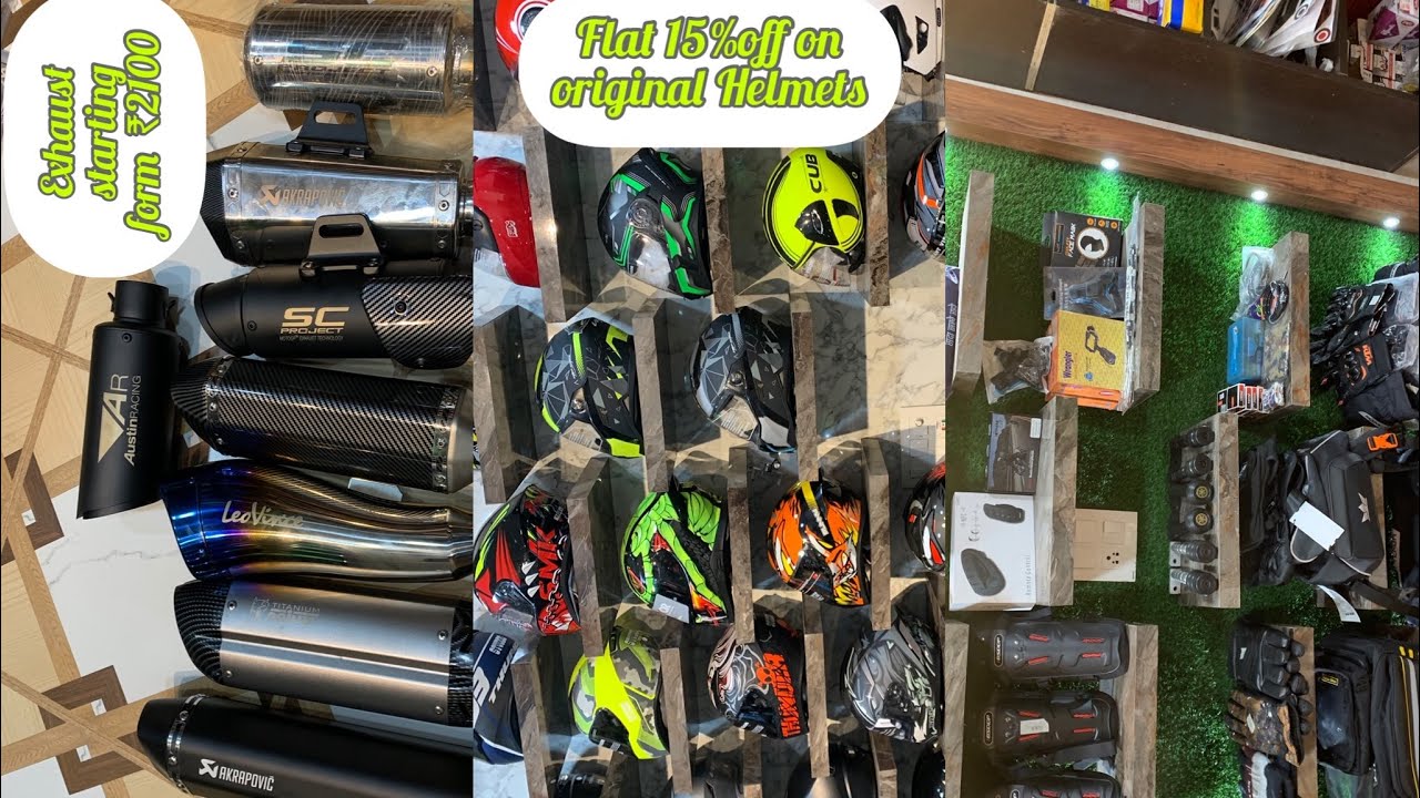 Best and cheapest bike accessories market in Jalandharall types of