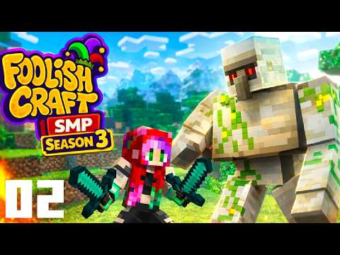 FoolishCraft Season 3 Ep 2 I Let's Fight some Golems!