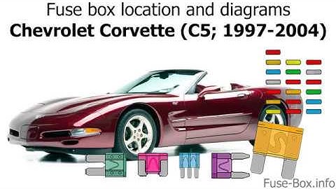 Fuse box location and diagrams: Chevrolet Corvette (C5; 1997-2004)