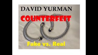 David Yurman Designer Cable Bracelet REAL vs. FAKE