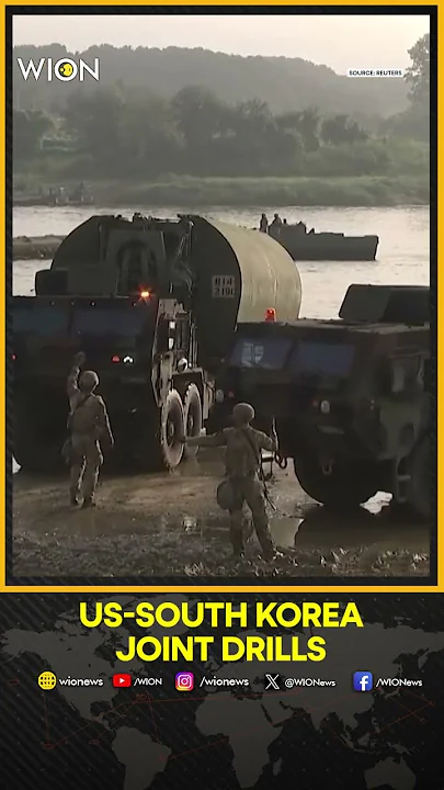 US, South Korea Conduct Wet Gap Crossing Exercise At Joint Military Drill | WION Shorts
