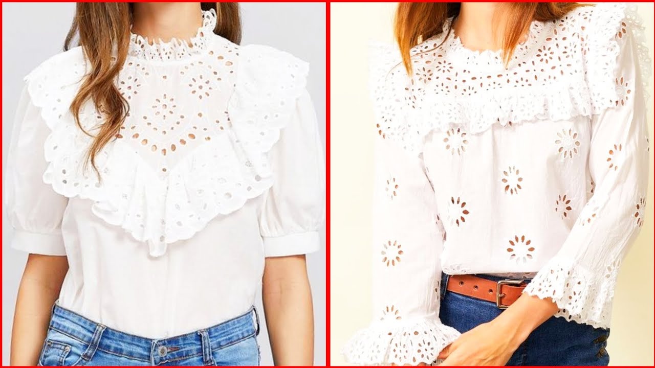 Most Attractive And Classy Ladies Lace Embroidery Blouse Collection ...