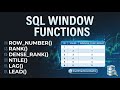 SQL Window Functions | Full Practical Demo