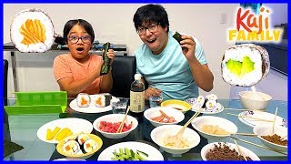 Making Homemade Sushi Challenge for Dinner! screenshot 5