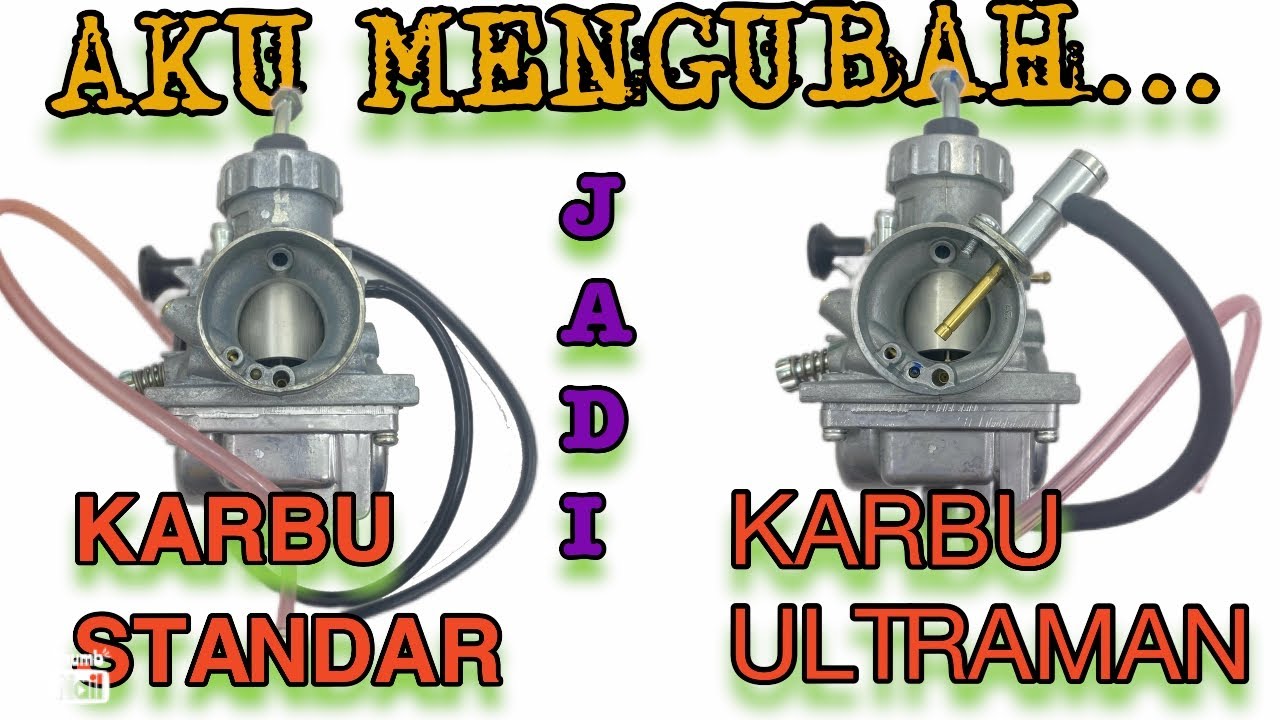 SAYA BUAT KARBURATOR STANDAR MENJADI SPEK ULTRAMAN |  MIKUNI POWERJET KARBURATOR