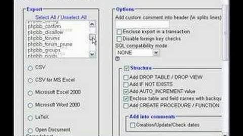 Exporting MySQL Database Table to Excel