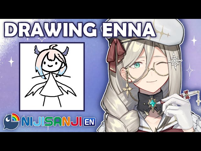 【DRAWING ZATSUDAN】Let's Draw Enna!🕊️【NIJISANJI EN | Aia Amare 】のサムネイル