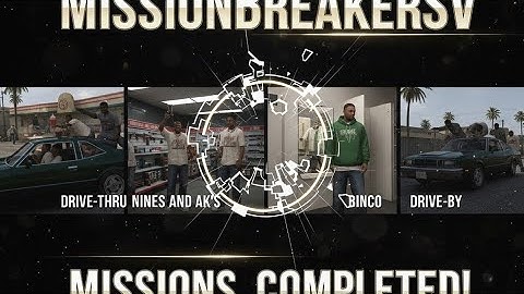 GTA SA | Drive-Thru , Nines and AK,s , and Drive-by Missions Completed | MissionBreakerSV
