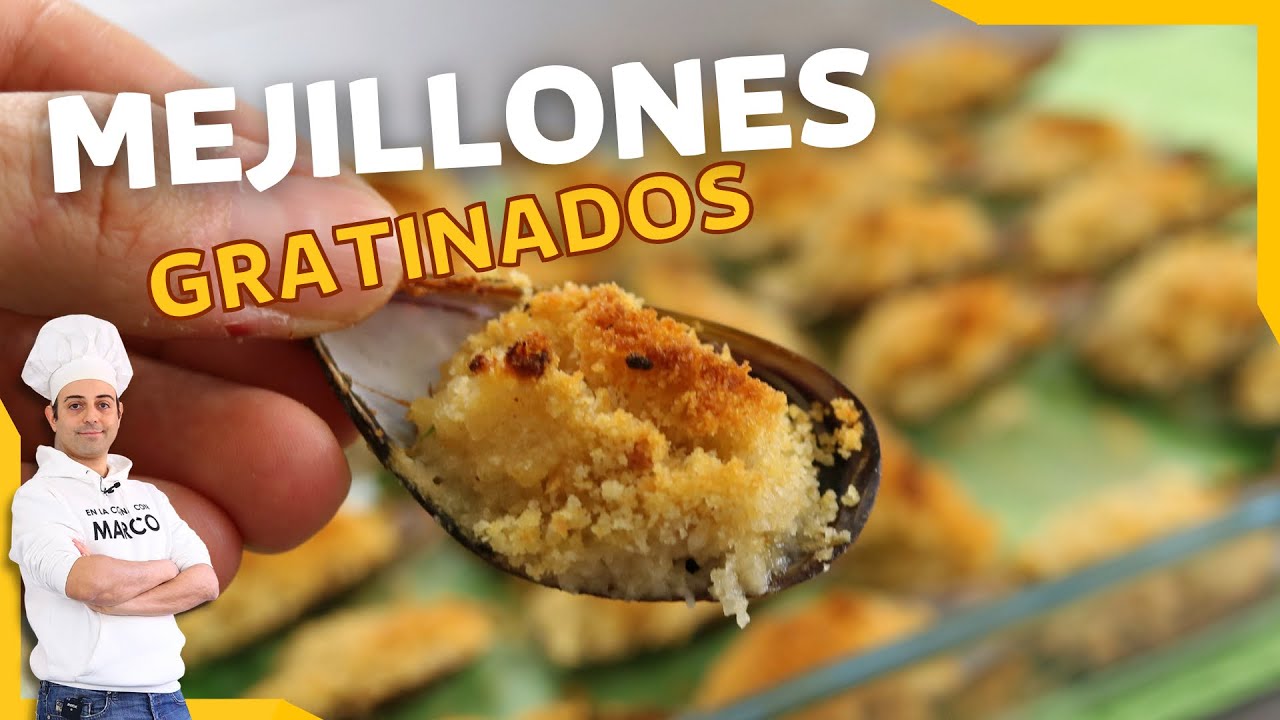 Mejillones al horno gratinados con parmesano 🦪 receta italiana