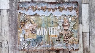 Art Journal "Winter": in these pages I used a wonderful Dew Drop Mi...