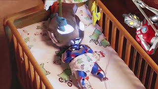 FUNNY Ultraman Ace vs Naughty Zeta Baby Cute Siêu nhân Ace đau đầu vs trò nghịch ngợm của em bé Zeta