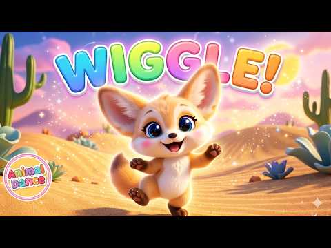 Fennec Fox Ear Wiggle 🦊🏜️ | Desert Animal Song for Kids | Day 261
