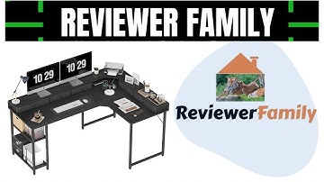 Treesland L Shaped Desk, 67 Inch Computer Desk with 5 Drawers