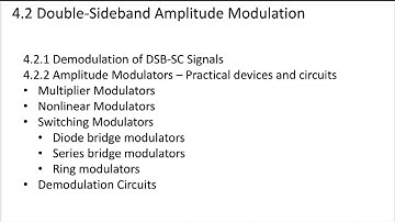 1 - 4.2.2 Introduction to Amplitude Modulator Devices and Circuits