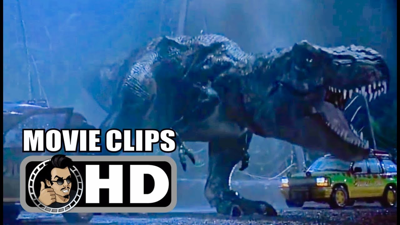 JURASSIC PARK Movie Clips   All T Rex Scenes 1993 Steven Spielberg Sci Fi Adventure Movie HD