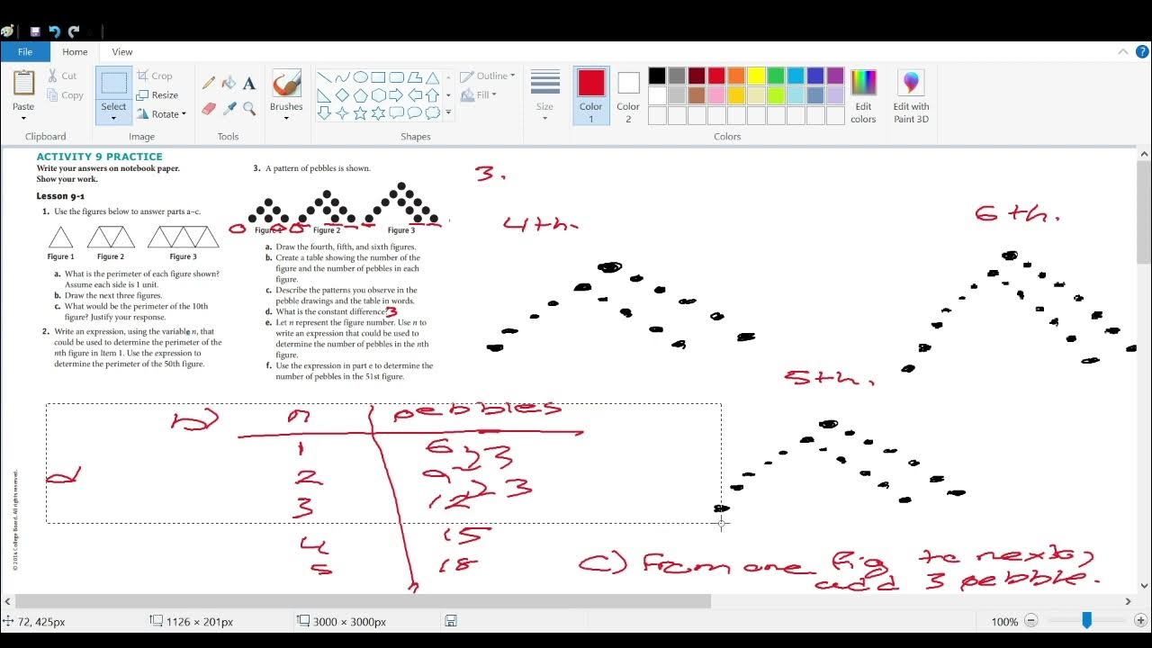 SpringBoard Course 3 Activity 91 Part 2 YouTube