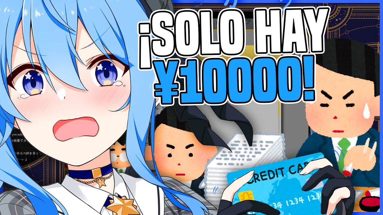 Suisei usa la tarjeta de la compañia para gastar en un gacha - Hololive