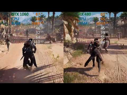 GTX 1060 6 GB VS RX 480 8 GB - Test In 5 Games