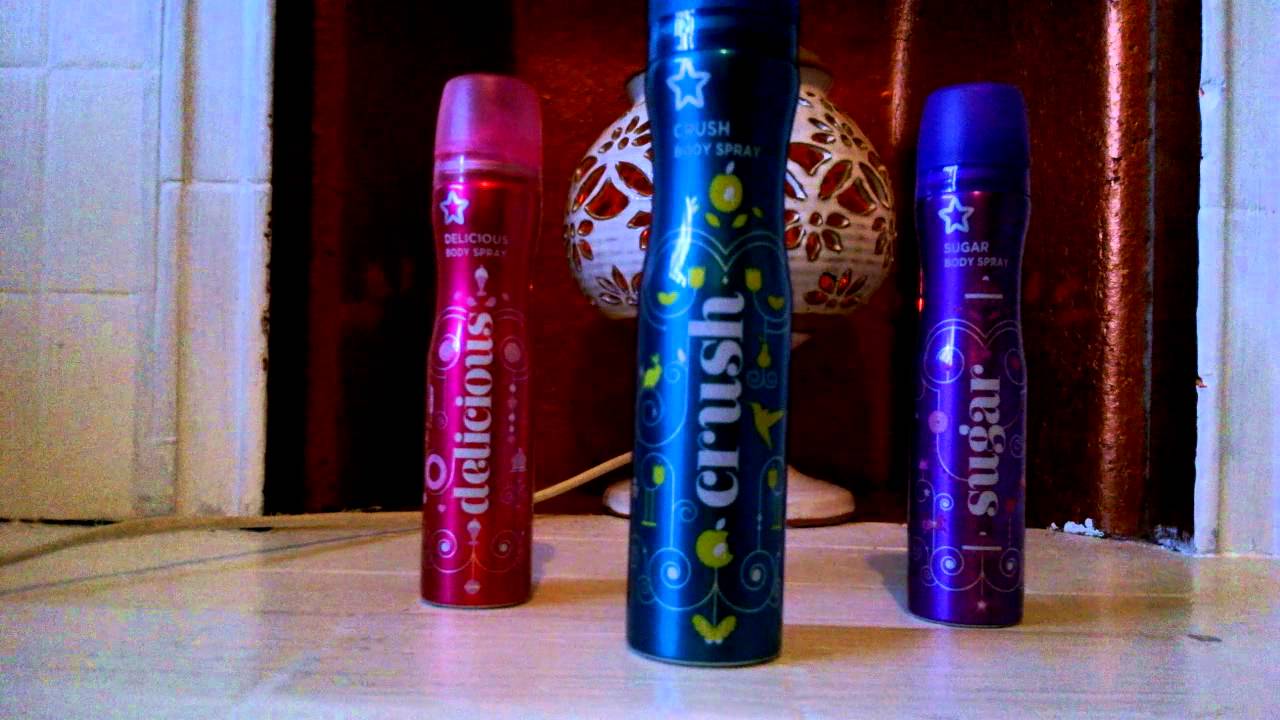 Review on superdrug body sprays Delicious, Crush and Sugar YouTube