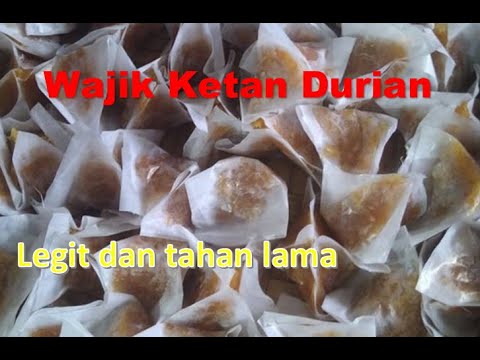 Resep Wajik Durian