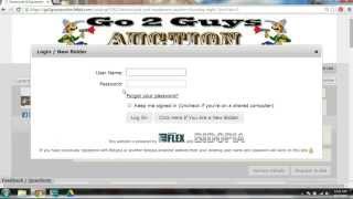 Go 2 Guys Online Auction Tutorial screenshot 1