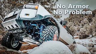 Wheeling a Land Cruiser on 74 Weld Portals without Armor