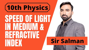 10th Class | Physics | Chapter 12 |Geometrical | Speed of Light in Medium | Refractive Index |Lec.10