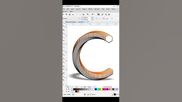 Polygon + Letter design in CorelDraw | C letter logo design in CorelDraw