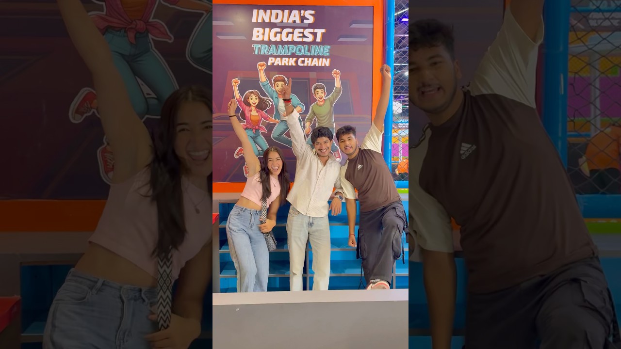 India&rsquo;s biggest trampoline park in jammu💫❤️| #food #foodie #shorts