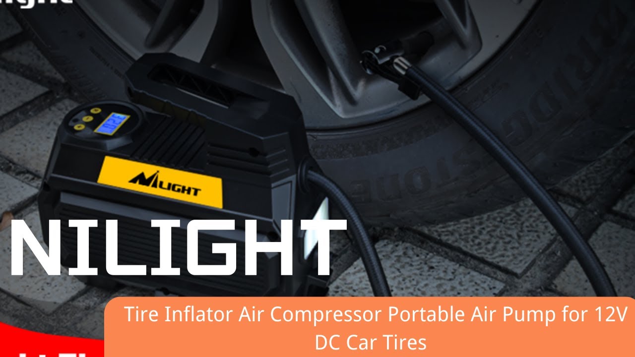 How to Inflate Car Tires with a 12V Portable Air Compressor｜Fast & Safe
