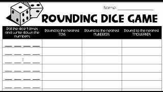 Rounding Dice Game