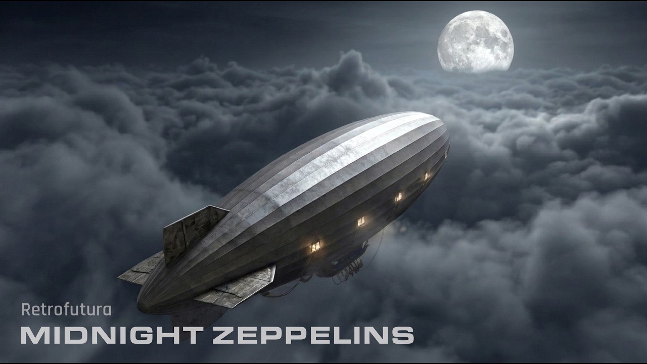 The Midnight Zeppelins: Night Flight Under the Stars | AI 4K