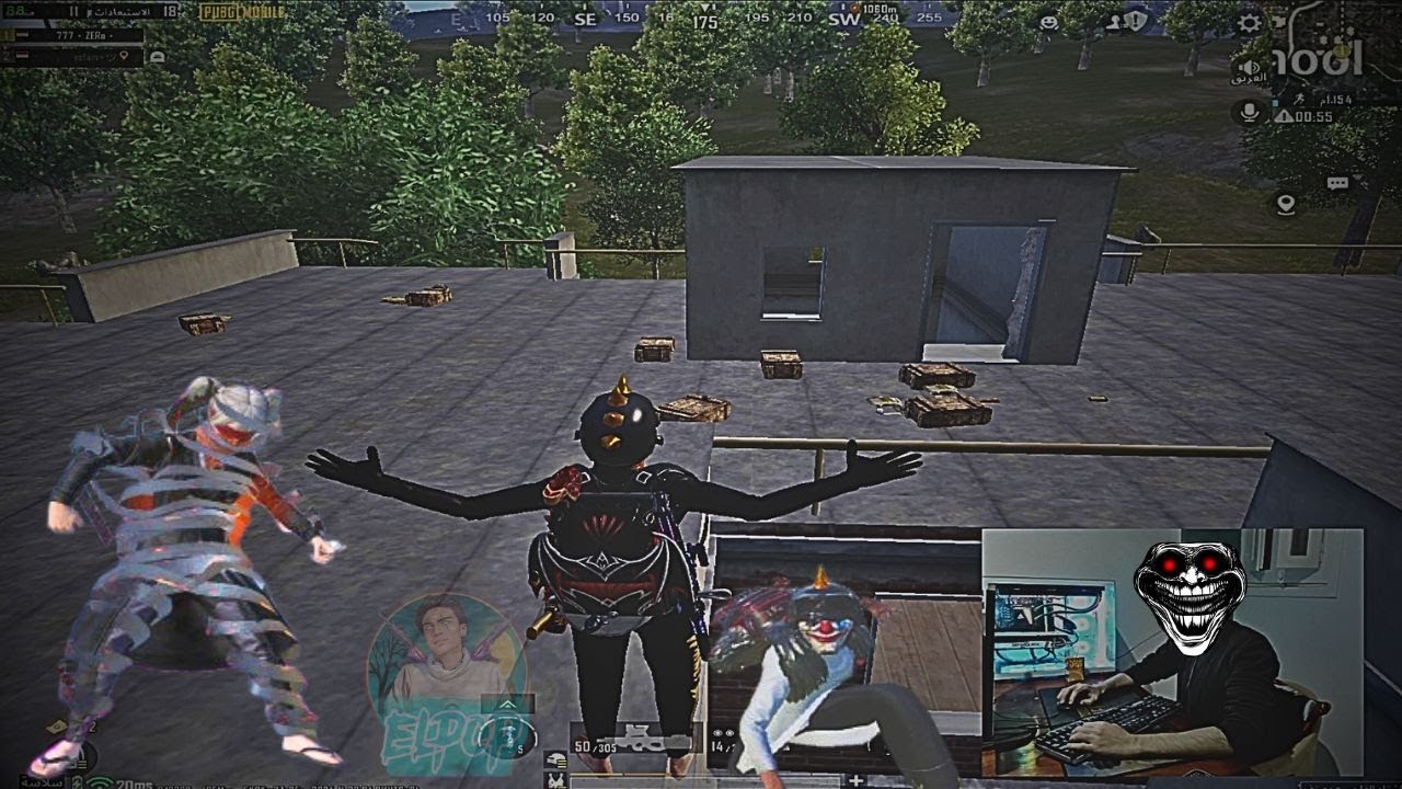 zero ignites the fire🔥 on the stream today in the school buildings. pubg mobile