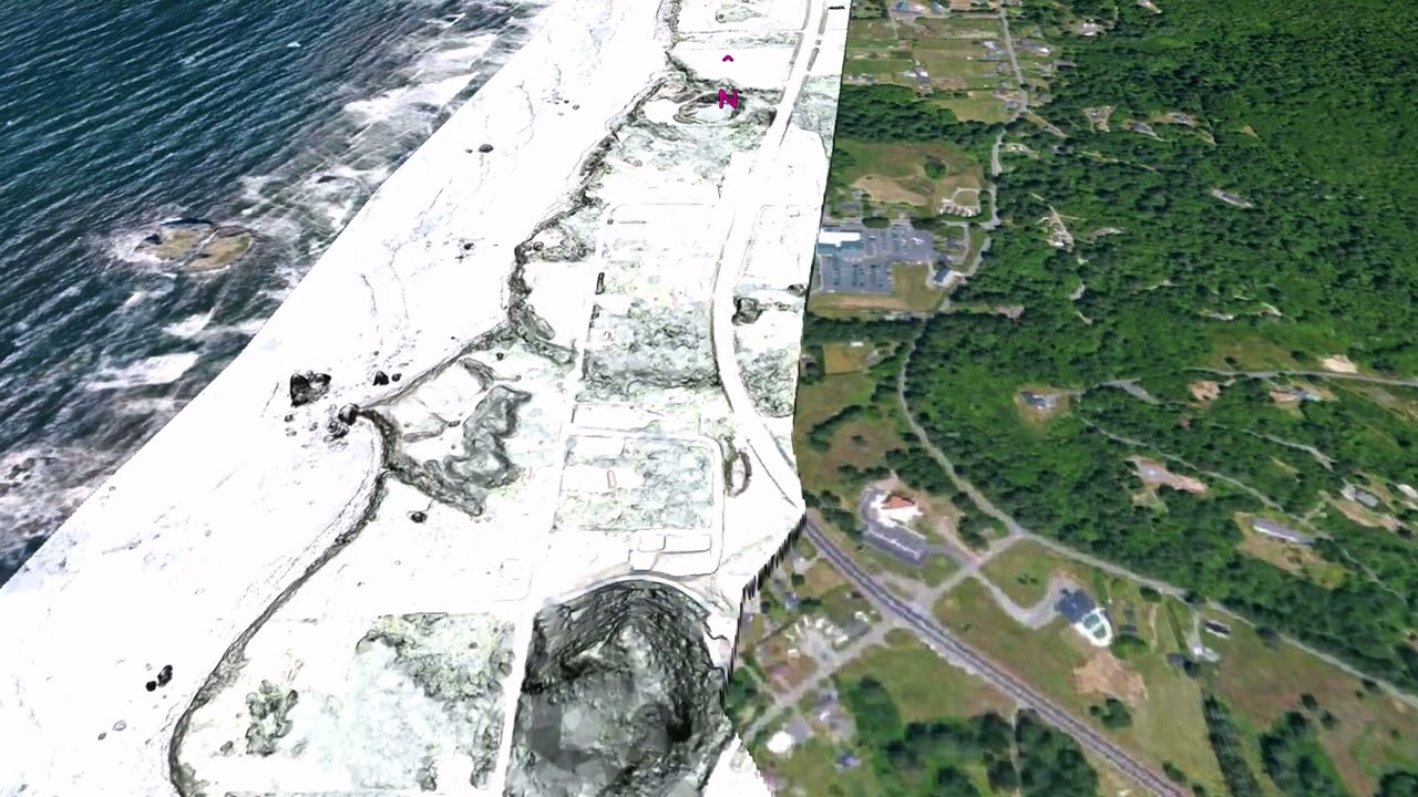 Crescent City, CA to Brookings, OR, Slope Map and Aerial Imagery Draped On 0.5-m Bare Earth Lidar