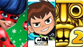 Miraculous Ladybug & Cat Noir VS Ben 10: Up to Speed VS Temple Run 2 [Play as SCARLETT FOX GOLDEN] screenshot 1