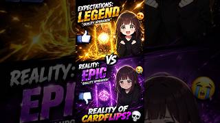 Expectation vs Reality of Card Flips 💀 | MLBB Shorts
