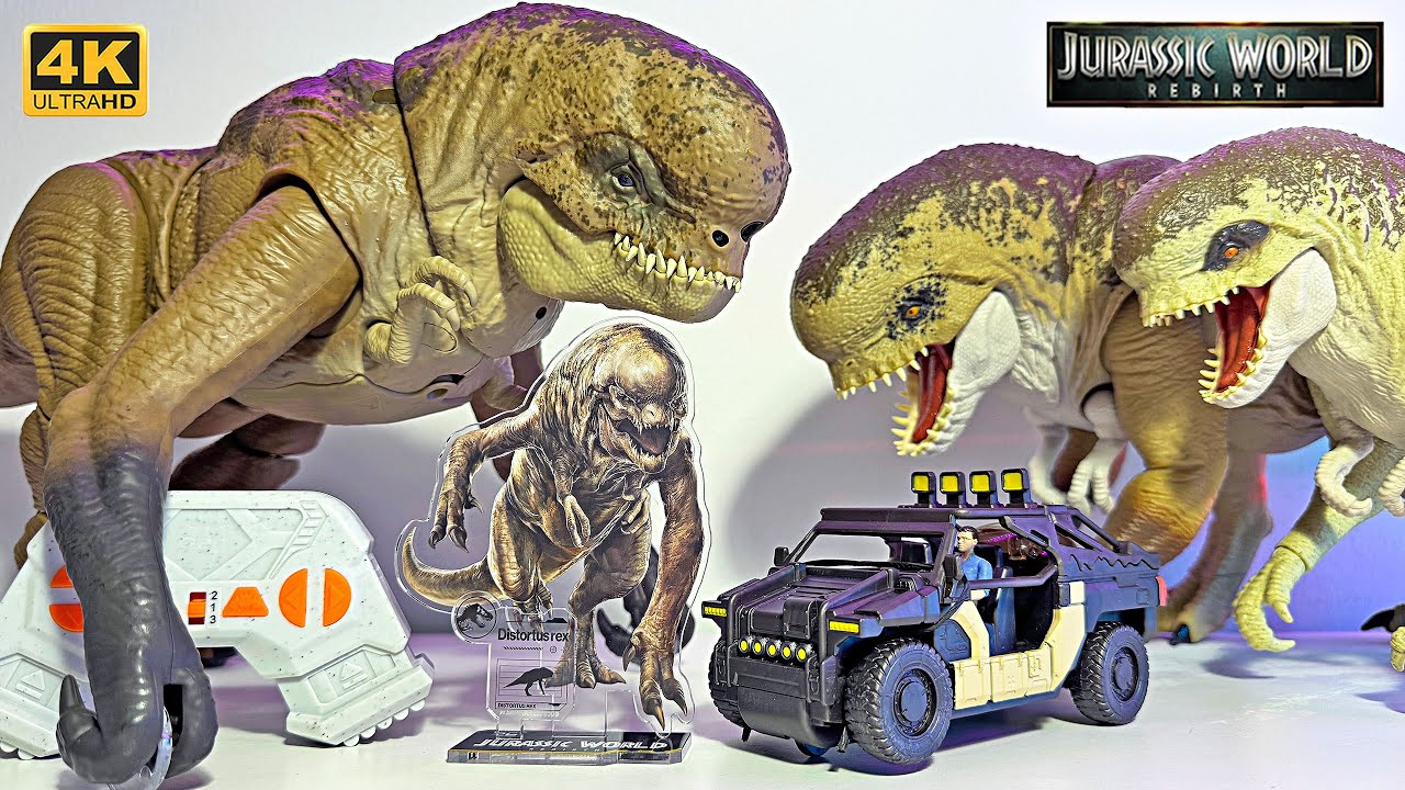 НОВАЯ коллекция Distortus Rex Track N Chomp! Jurassic World Rebirth Distortus Rex!