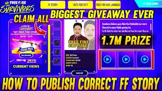 Free Fire Story Event | We Are Free Fire Survivors | My Free Fire Story & Face Reveal FF Story Event screenshot 4