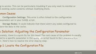 Resolving the no storage-enabled nodes exist for service partitionedcache Error in Oracle Coherence