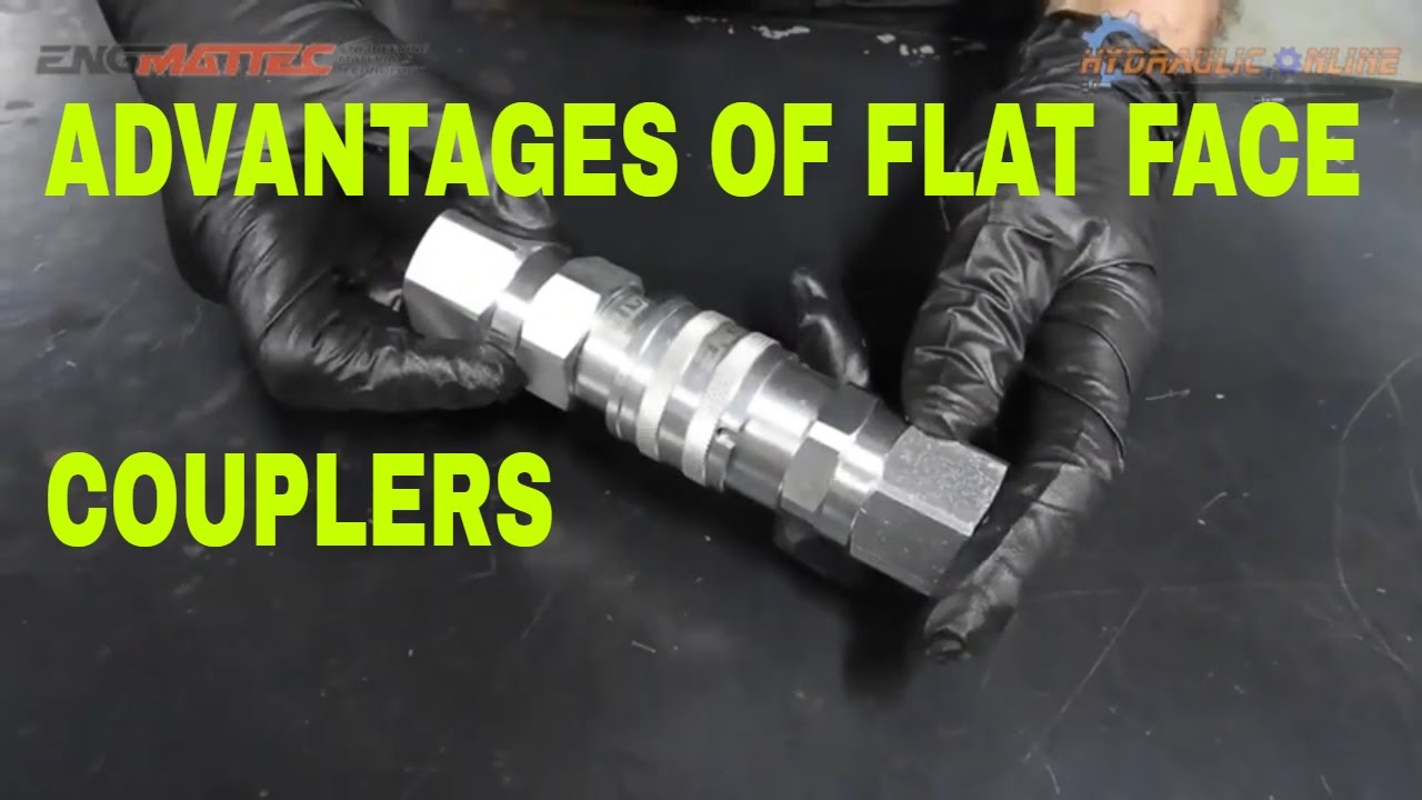 EngMatTec Flat Face Hydraulic Couplers Vs Poppet Couplers YouTube