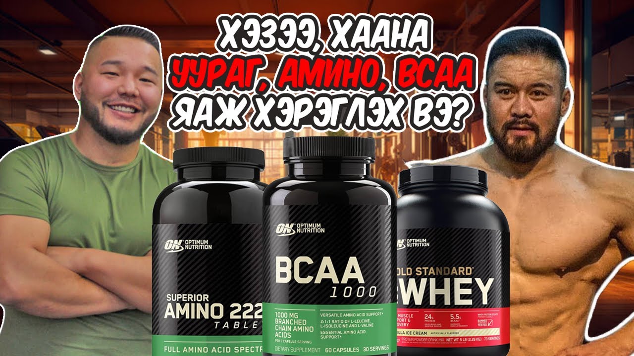 Уураг, амино, BCAA - хэр масс нэмдэг вэ? Хэзээ яаж уух вэ?