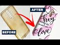 mobile cover painting| DIY phonecase| how to reuse phonecover|  calligraphy on mobile| elegantgraphy