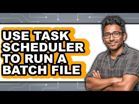 How to Use Task Scheduler to Run a Batch File (easy Method)