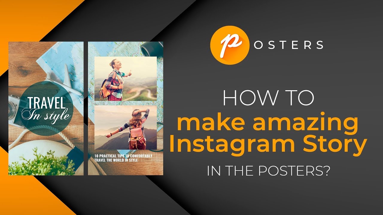 How To Create Graphics For Instagram Stories In The Posters Instagram Stories Tutorial Youtube