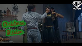 Bat G Crhistmas Mission (Superheroine in peril /defeated & unmasked)